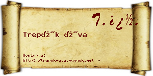 Trepák Éva névjegykártya