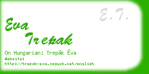 eva trepak business card